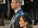 Princ William a princezna Kate ve Westminsterském sále (Londýn, 14. záí 2022)