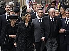 Monarchové na pohbu královny Albty II. (Londýn, 19. záí 2022)