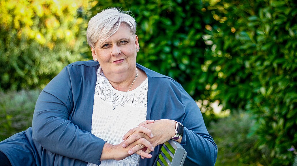 Monika Kroutilová vedla kandidátku SPD v Bud�jovicích v roce 2022. 