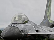 Letoun F-16 pojmenovaný Dream Viper na Dnech NATO v Ostravě