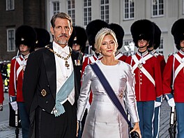ecký korunní princ Pavlos a korunní princezna Marie-Chantal na oslavách výroí...