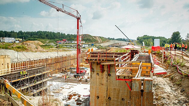 Na snmku je budouc tunel na dlnici D3 v eskch Budjovicch. (26. srpna 2022)