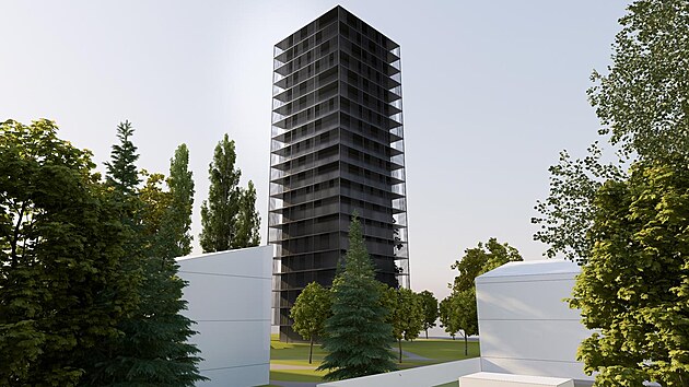 Dominantou tineck nov tvrti se stane dvacetiposchoov budova Werk Tower.