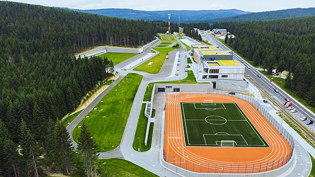 Modern Centrum sportu v polskch Jakuszycch.