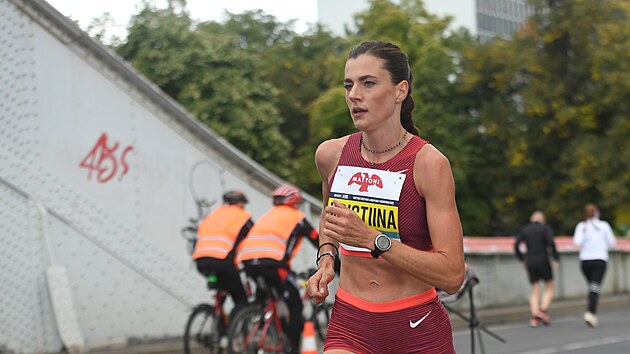 Kristiina Mki bhem 12. ronku steckho plmaratonu.