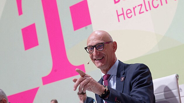 Šéf německého telekomunikačního gigantu Deutsche Telekom Timotheus Höttges (duben 2022)