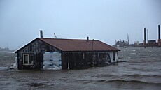 Záplavy na pobeí Aljaky. (18. záí 2022)