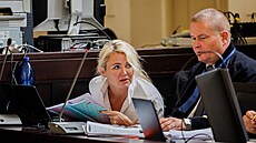 Jana Nagyová vinu popřela, na otázky soudu odmítla odpovídat. (13. září 2022)