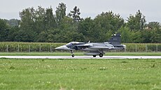 Nejnovjí generace letounu Gripen s oznaením E na Dnech NATO Ostrav