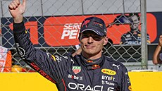 Max Verstappen z Red Bullu v kvalifikace na Velkou cenu Itálie F1.