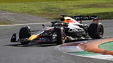 Max Verstappen z Red Bullu v kvalifikace na Velkou cenu Itálie F1.