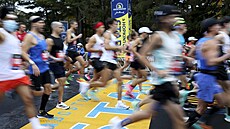 Momentka ze 125. maratonu v Bostonu