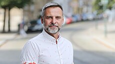 Volební lídr Pirát� pro komunální volby v Plzni Pavel Bosák. (2. 8. 2022)