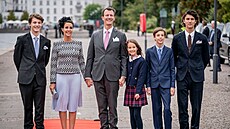 Dánský princ Felix, princezna Marie, princ Joachim, princezna Athena, princ...