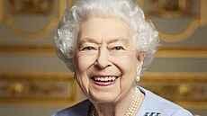 Královna Alžběta II. na snímku z května 2022 pořízeném na hradě Windsor