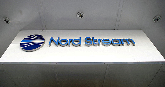 Logo spolenosti Nord Stream na hlavním sídle firmy ve výcarském Zugu (1....
