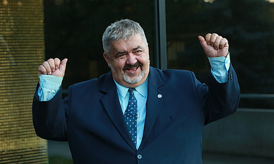 Michael Canov ve volebním štábu SLK (24. září 2022)