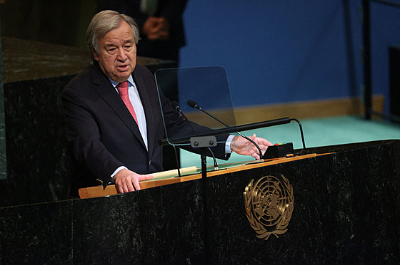 Generální tajemník OSN António Guterres (20. záí 2022)