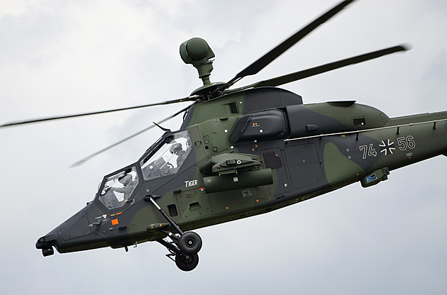 OBRAZEM: Bitevní vrtulník Tiger má drak vyrobený především z kompozitů