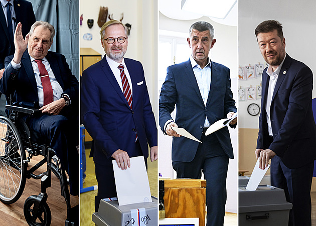 První den voleb přišla čtvrtina voličů. Odvolili Zeman, Fiala i Babiš