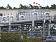 Spádová stanice plynovodu Nord Stream 1 v německém Lubminu (září 2022)