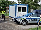 Policisté na hranicích se Slovenskem budují zázemí. Od tvrtka zde zanou...