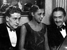 Hvzdou salon, pítelkyní slavných. Josephine Bakerová s Georgem Simenonem...