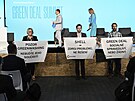 Protest ekologických organizací ped Green Deal Summitem v Praze. (26. záí...