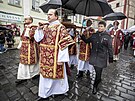 Poutní me svatá na Mariánském námstí ve Staré Boleslavi. (28. záí 2022)