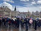 Protivládní demonstrace se koná také v Plzni