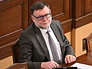 Ministr financí Zbynk Stanjura ve Snmovn pi jednání o novele státního...
