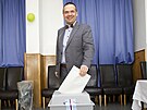 Ministr kultury R Martin Baxa odevzdal svj hlas do komunálních voleb v...