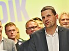 Petr Hladík ve volebním tábu koalice KDU-SL a STAN