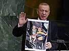 Turecký prezident Recep Tayyip Erdogan na 77. Valném shromádní OSN v New...
