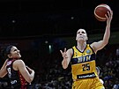 Bosenská basketbalistka Andela Deliová míí k belgickému koi, sleduje ji Hind...