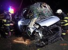 Nehoda osobnho auta mezi Vamberkem a Rychnovem nad Knnou (19. 9. 2022)