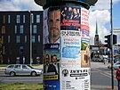 Volební plakáty v Plzni ped komunálními volbami. (22. 9. 2022)