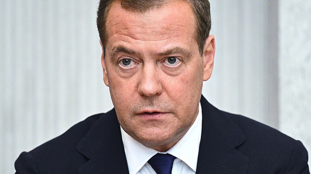 Dmitrij Medveděv na schůzce u Rostova na Donu (21. července 2022)
