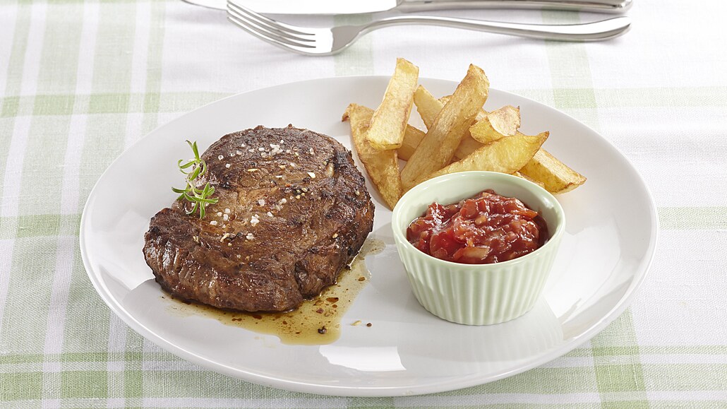 Rib Eye Steak Se Zeleninovým Topinkem Recepty Idnescz 