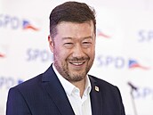 Předseda hnutí SPD Tomio Okamura (24. září 2022)
