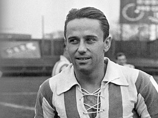 Fotbalový reprezentant Jiří Sobotka (snímek z roku 1934).