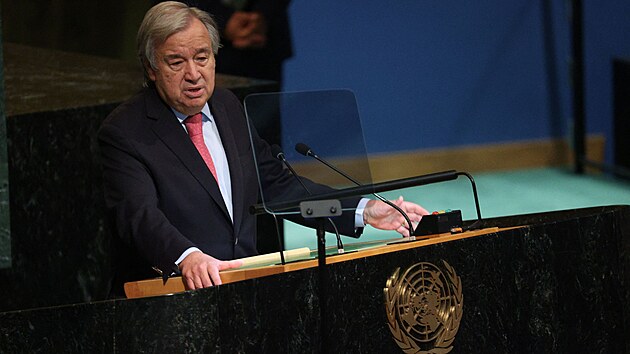 Generální tajemník OSN António Guterres (20. záí 2022)