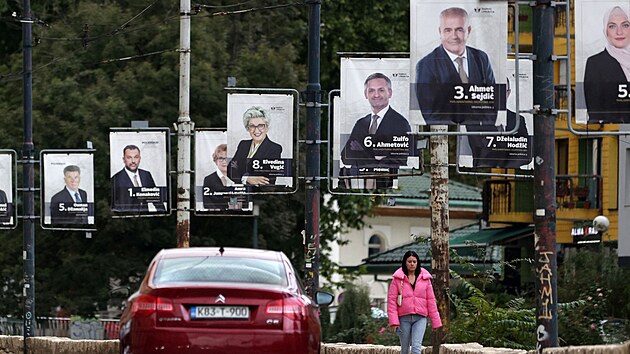 Volební billboardy v Sarajevu. (25. září 2022)