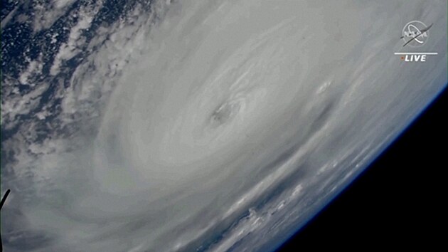 Mezinárodní vesmírná stanice natočila hurikán Ian z Vesmíru