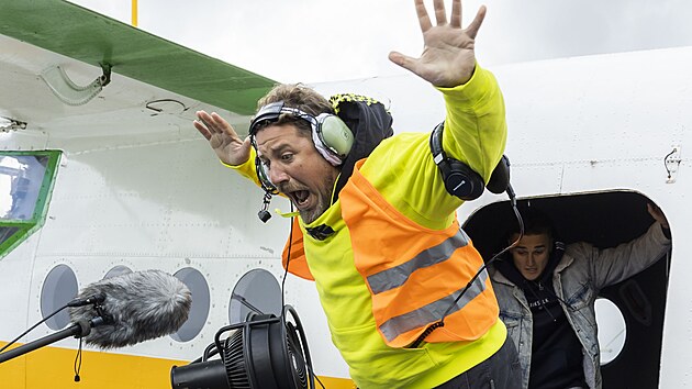 Michal Holán při natáčení klipu pro festival Life! (Praha, 20. září 2022)