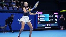 Karolína Plíková na turnaji v Tokiu.