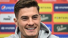 Patrik Schick bhem pedávání ocenní Zlatý mí R.