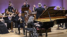 Pianistka Martha Argerichová, trumpetista Sergej Nakarjakov a Ukrajinsko-eská...