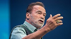 Arnold Schwarzenegger na veletrhu spole�nosti �Bits & Pretzels�. (25. zá�í 2022)