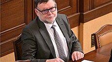Ministr financí Zbyněk Stanjura ve Sněmovně při jednání o novele státního...